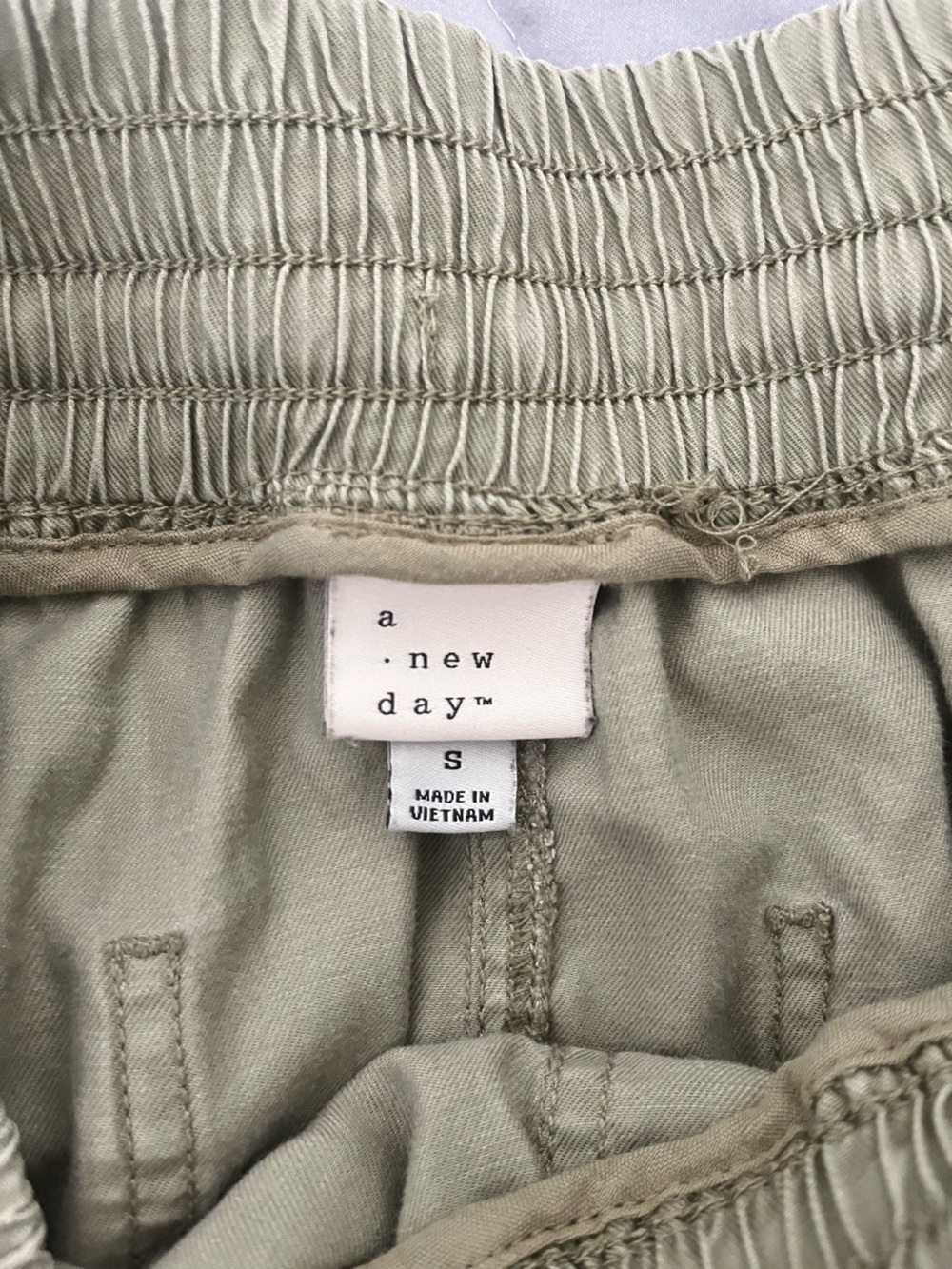 a new day Light Olive Drawstring Joggers